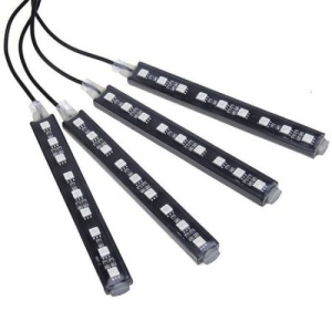Set 4 benzi LED-RGB, lumina ambientala, 9 SMD, Soundwave, Urban Trends ® - Img 9