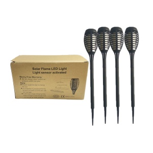 Set 4 buc Lampa Solara LED tip Torta, 12 LED-uri, Negru