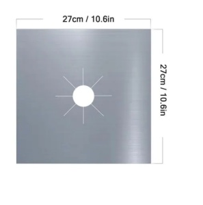 Set 4 Folii de Protectie din Teflon - pentru Plita si Aragaz , Reutilizabile, Gri, 28 x 28 cm - Img 9