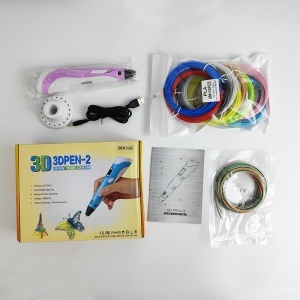 Set creion 3D, SIHOiSi, Display LCD, Temperatura ridicata, Pictura, 10 Filamente cu 10 Culori, Graffiti, Roz - Img 2