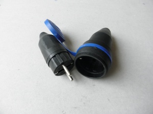 Set Cupla cu stecher 16 A cu Capac Albastru - Img 2