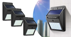 Set de 4 buc lampa solara cu senzor de amurg Timeless Tools, Negru - Img 7