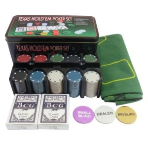Set Poker Professional, TEXES PRO , 200 jetoane, 5 culori - Img 3