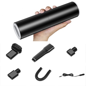 Aspirator Auto Portabil Cyclone,7000 Pa,43000R/Min,120W,4000 (Mbar), Mini aspirator Umed/Uscat, Sistem multiplu de filtrare, Aliaj Aluminiu/Abs, Titanium Black - Img 2