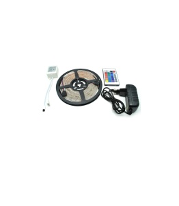 Banda cu leduri RGB, rosu, verde, albastru, joc de lumini, 5 metri, accesorii incluse KATHODE