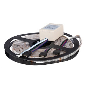 Banda LED RGB, cu Led-uri SMD 5050, Pentru Interior si Exterior, cu Telecomanda - Img 3