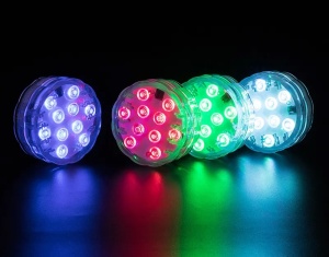 Bec led subacvatic pentru piscina, jacuzzi, acvariu, IP68, 16 culori RGB, telecomanda, 4 moduri de iluminare K KATHODE - Img 3