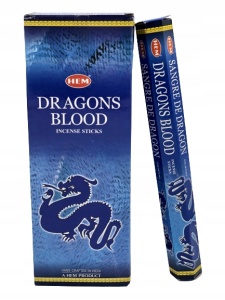 Betisoare parfumate, Hem, Bambus, Dragon's Blood, Albastru