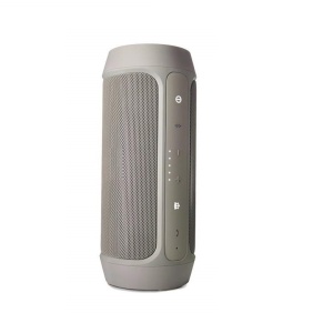 Boxa portabila wireless bluetooth cu port USB si slot card SD, Charge 2+, rezistenta la apa, Culoare Argintiu