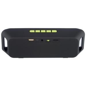 Boxa Portabila Wireless Soundvox™ 208, Bluetooth 4.0, Subwoofer Stereo, TF, USB, FM Radio Incorporat, Negru-Verde - Img 3