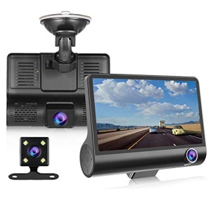 Camera auto tripla fata, spate, interior, design tip monitor, 4 inch, Full HD