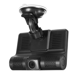 Camera de bord (dubla) DVR 1920 x 1080, 25FPS Full HD 4 inch, senzor G, vedere nocturna, unghi de filmare 170 °, 3 lentile, puteti inregistra fata, spate si interior in acelasi timp - Img 4