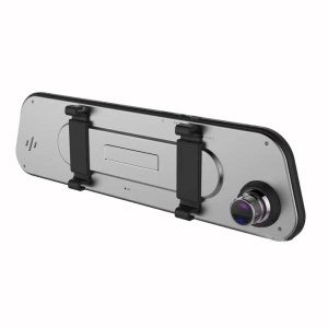 Camera Video Auto Dubla Tip Oglinda Blackbox™ G-905 Touch-Screen, Full-HD 1080p, Display 5" IPS, Mod Parcare, G Senzor, Detectie Miscare, Unghi 170 Grade Wide, Gri Metalic