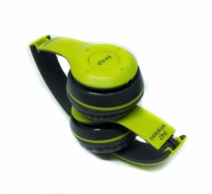 Casti audio P47 KATHODE® wireless, Bluetooth, verde-gri - Img 2