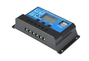 Controler 30A Regulator Solar PWM 12V 24V pentru Panou Fotovoltaic de maxim 720W(24V) cu 2 mufe USB - Img 3