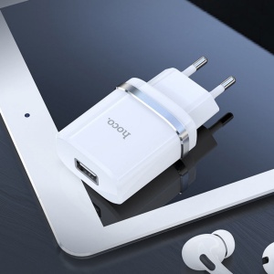 Incarcator Priza USB-A, 10W, 2.4A - Hoco Ardent (N1) - White - Img 9