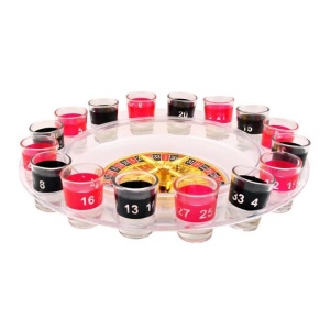 Joc ruleta cu 16 pahare de shoturi, diametrul ruleta 29 cm - Img 3