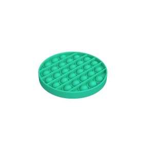 Jucarie senzoriala antistres Pop It Now, verde - rotund, silicon, + 1 an