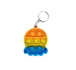 Jucarie senzoriala antistres POP IT tip breloc, forma de caracatita 1, multicolor K KATHODE