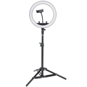 Lampa circulara cu led reglabila Studio King SKRL10 cu stativ (set vlogger) - Img 2