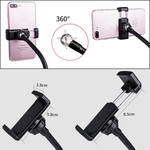 Lampa circulara de birou, 3 moduri de functionare, clema de prindere, suport telefon K KATHODE - Img 5
