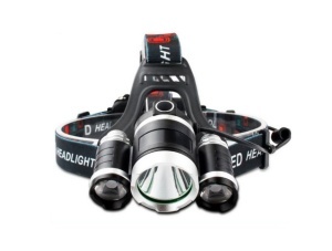 Lanterna frontala cu led x3 + 2 acumulatori Kathode
