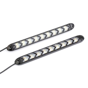 Lumini de zi, DRL, cu semnalizare dinamica / secventiala stil sageata, 25 cm - 9 module