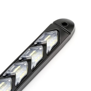Lumini de zi, DRL, cu semnalizare dinamica / secventiala stil sageata, 25 cm - 9 module - Img 2