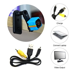 Mini Camera Spion Full HD, SQ11 MINI DV, cu functie video si foto, BLUE + selfie ring albastru - Img 3