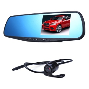 Oglinda retrovizoare cu 2 camere de filmat-Vehicle Blackbox DVR-Mirror full hd