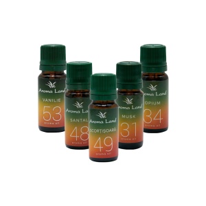 Pachet 5 uleiuri parfumate arome orientale, Aroma Land, 10 ml