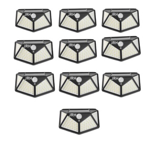 Set 10 lampi cu incarcare solara, cu senzori de amurg, miscare si lumina, 3 trepte de iluminare, 100 x LED, JRH® - Img 4