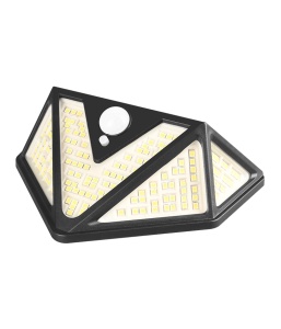 Set 2 x lampa cu incarcare solara, 166 x LED SMD, senzor de miscare/lumina/stare de veghe, buton ON/OFF, CL-166, K KATHODE - Img 4