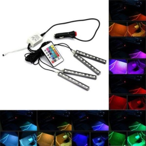 Set 4 benzi LED-RGB, lumina ambientala, 9 SMD, Soundwave, Urban Trends ® - Img 10