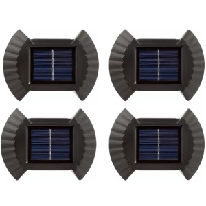 Set 4 Lampi solare cu lumina bidirectionala 4 led
