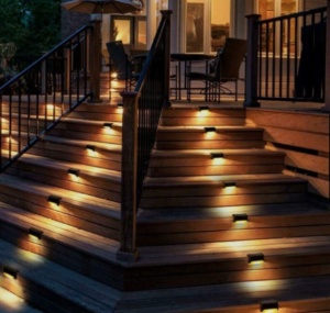 Set 8 lampi solare cu senzor de lumina pentru scari, gard sau balustrada - Img 7