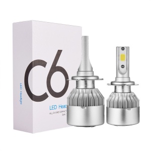 Set Bec Led LED, auto, H7, 36w, 3800 lumeni, 6000k, C6, lumina alb rece - Img 5