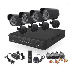 Sistem de supraveghere cu 4 camere interior/exterior
