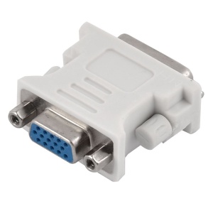 Adaptor DVI 24+5p tata la VGA mama, alb