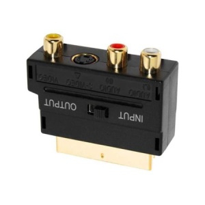 Adaptor SCART AURIT - 3 RCA AURITE + S-VHS , Comutator In-Out KATHODE - Img 3