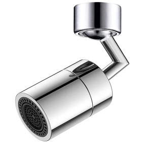 Aerator pentru chiuveta YWD-FMM, 2 functii, Rotire 720 grade, Metal, 22-24 mm, Argintiu