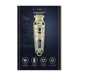 Aparat de tuns profesional, VGR, V-901, stil vintage, display LED, Auriu, K Kathode - Img 3