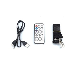 Boxa Audio Portabila cu Conectivitate Bluetooth, Lumini LED pe Woofere, Chinga pentru umar, Telecomanda, Intrare Microfon Jack 6,3mm - Img 4