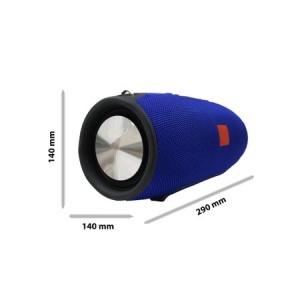 Boxa Portabila Reflection Vision, Xtreme Mini Cu Bluetooth, USB, Card, Radio, Baterie 10.000 mAh, Autonomie 15 Ore, Rezistenta la Apa, Albastru - Img 4