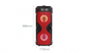 Boxa portabila ZQS-4209 cu bluetooth, lumini led, telecomanda si intrare microfon, KATHODE - Img 2