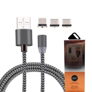 Cablu de date magnetic 3 in 1, 360°, KATHODE - Img 3
