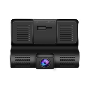 Camera de bord (dubla) DVR 1920 x 1080, 25FPS Full HD 4 inch, senzor G, vedere nocturna, unghi de filmare 170 °, 3 lentile, puteti inregistra fata, spate si interior in acelasi timp - Img 5