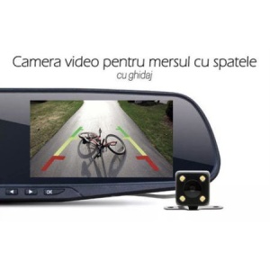 Camera Video Auto Dubla Tip Oglinda, Meniu Limba Romana, Full-HD 1080p, Display 4.3 Mod Parcare, G Senzor, Detectie Miscare, Unghi larg filmare marca Reflection Vision® - Img 6