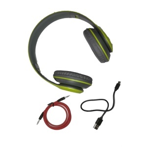 Casti bluetooth cu microfon si radio, P15 - verde