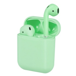 Casti Bluetooth v5.0 Wireless Stereo i12, Touch Control Earbuds Handsfree, Verde - Img 2